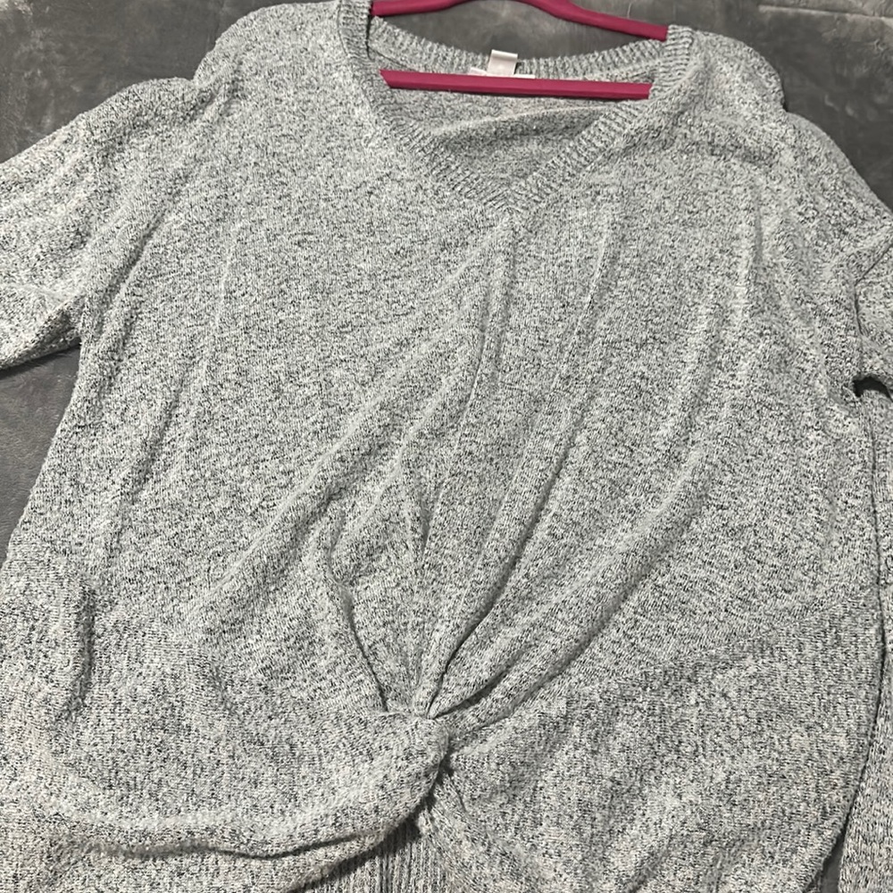 grey sweater